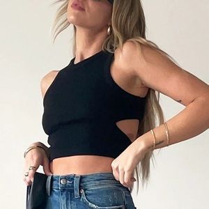 Commense back cut out tank